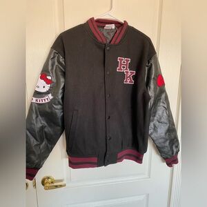 Hello Kitty Maroon and Black Aeropostale Jacket